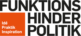 Logotyp Funktionshinderpolitik – idé, praktik, inspiration